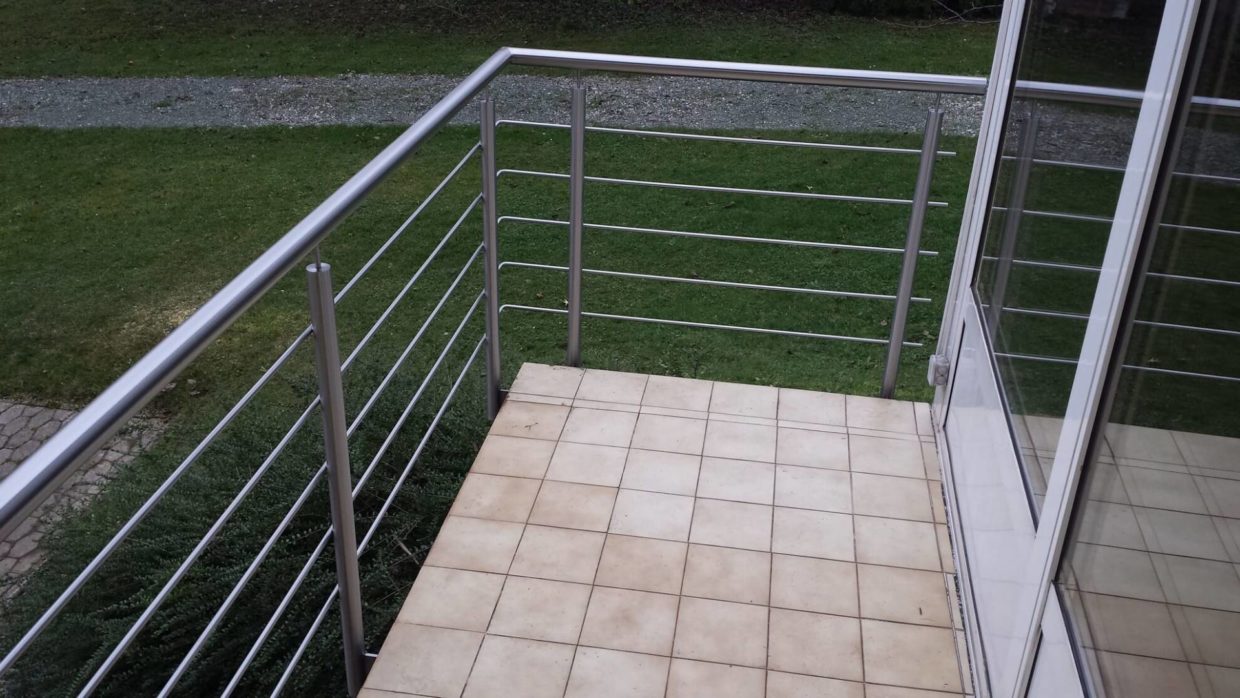 Inox ograja za balkon vzdržna in za dolgo let