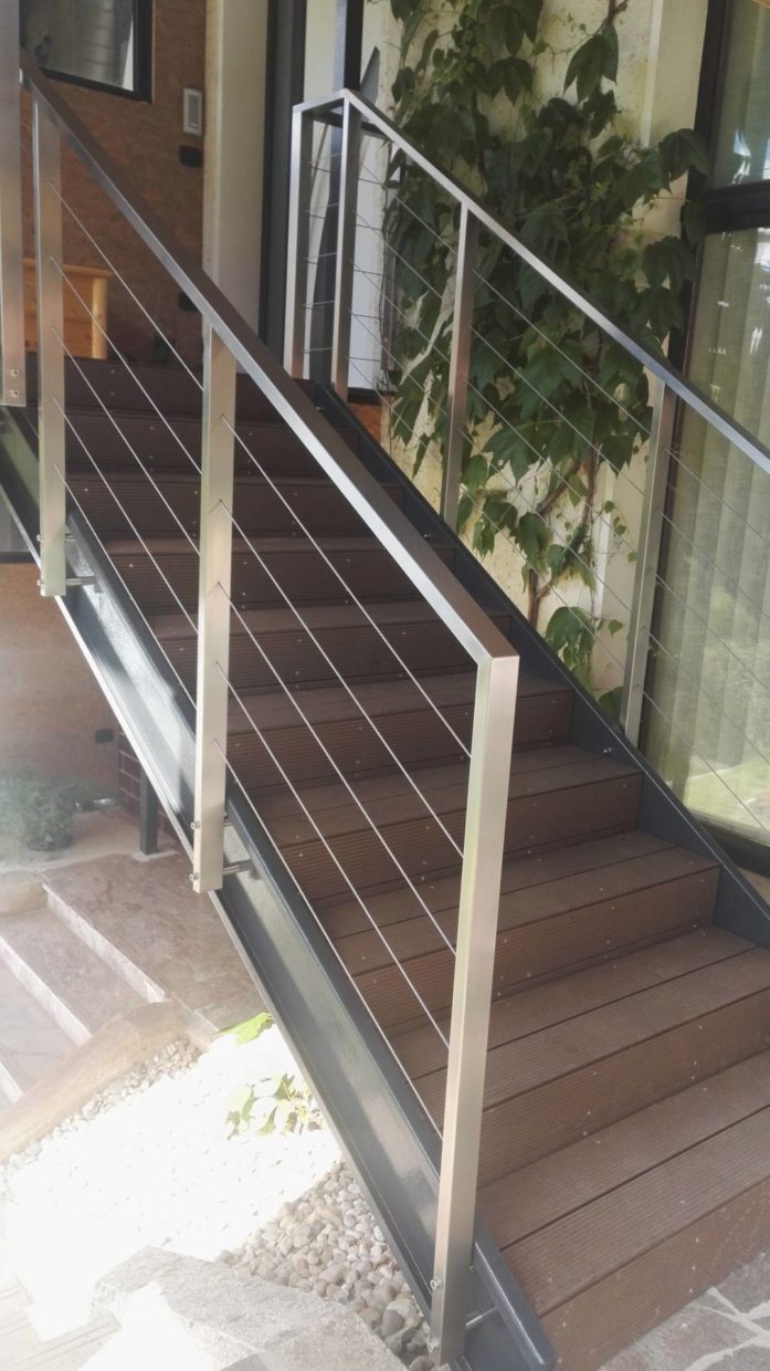 Inox ograja pletenice 69 Vgradnja inox ograj